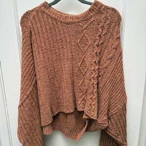 Free People Cable Knit Sweater